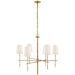 Visual Comfort Signature - S 5161HAB-L - Six Light Chandelier - Grenol - Hand-Rubbed Antique Brass