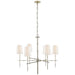 Visual Comfort Signature - S 5161PN-L - Six Light Chandelier - Grenol - Polished Nickel