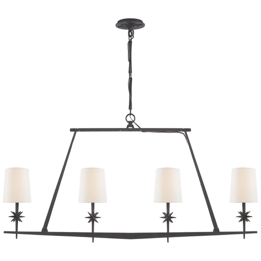 Visual Comfort Signature - S 5316BR-L - Four Light Chandelier - Etoile - Blackened Rust