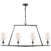 Visual Comfort Signature - S 5316BR-L - Four Light Chandelier - Etoile - Blackened Rust