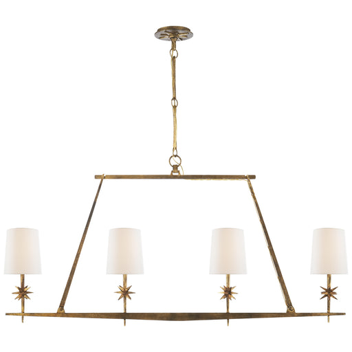 Visual Comfort Signature - S 5316GI-L - Four Light Chandelier - Etoile - Gilded Iron