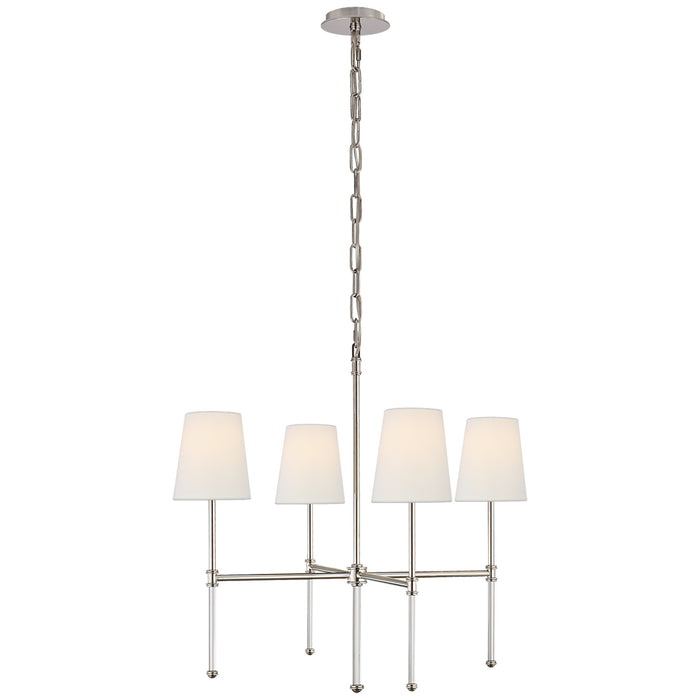 Visual Comfort Signature - SK 5050PN-L - Four Light Chandelier - Camille - Polished Nickel