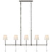 Visual Comfort Signature - SK 5055BZ-L - Five Light Linear Chandelier - Camille - Bronze