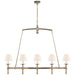 Visual Comfort Signature - SL 5811PN-L - Five Light Linear Chandelier - Classic - Polished Nickel