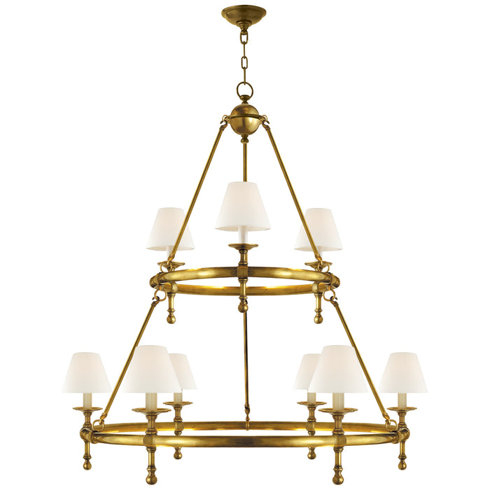 Visual Comfort Signature - SL 5813HAB-L - Nine Light Chandelier - Classic - Hand-Rubbed Antique Brass