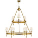 Visual Comfort Signature - SL 5813HAB-L - Nine Light Chandelier - Classic - Hand-Rubbed Antique Brass