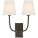 Visual Comfort Signature - TOB 2191BZ-L - Two Light Wall Sconce - Hulton - Bronze