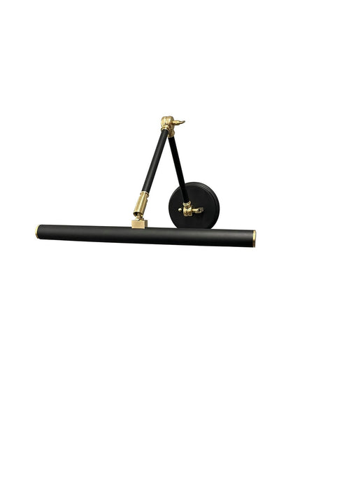 House of Troy - DALEDZ14-BLKPB - LED Picture Light - Amelia - Black/Polished Brass