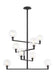 Visual Comfort Modern - 700GMBCB - Eight Light Chandelier - Gambit - Nightshade Black