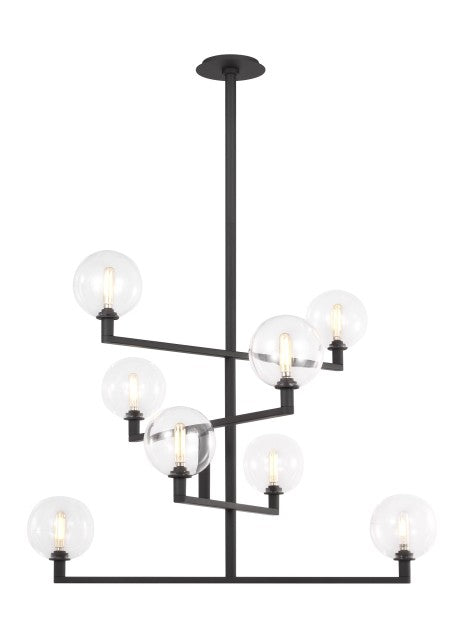 Visual Comfort Modern - 700GMBCB-LED927 - LED Chandelier - Gambit - Nightshade Black