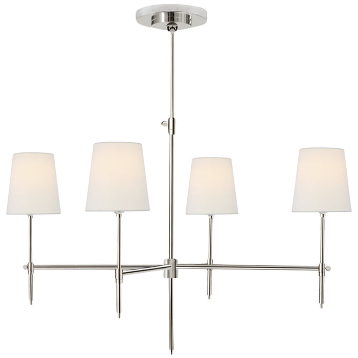 Visual Comfort Signature - TOB 5003PN-L - Four Light Chandelier - Bryant - Polished Nickel