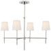 Visual Comfort Signature - TOB 5003PN-L - Four Light Chandelier - Bryant - Polished Nickel