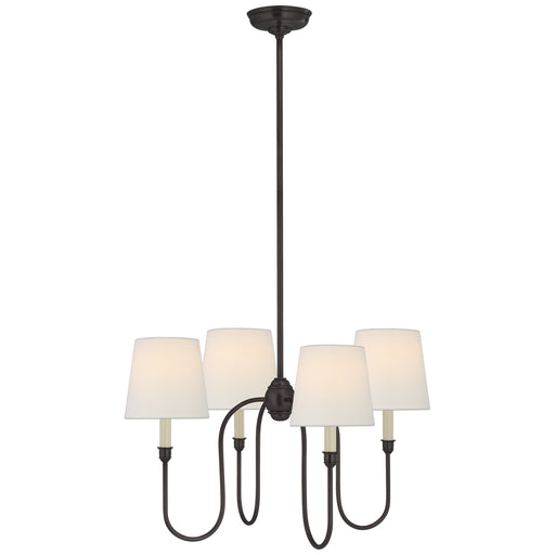 Visual Comfort Signature - TOB 5007BZ-L - Four Light Chandelier - Vendome - Bronze