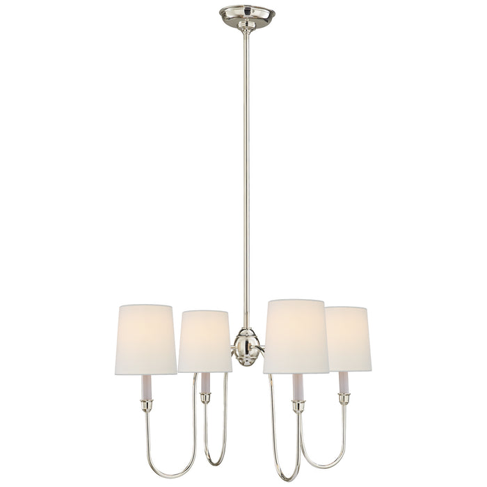 Visual Comfort Signature - TOB 5007PN-L - Four Light Chandelier - Vendome - Polished Nickel