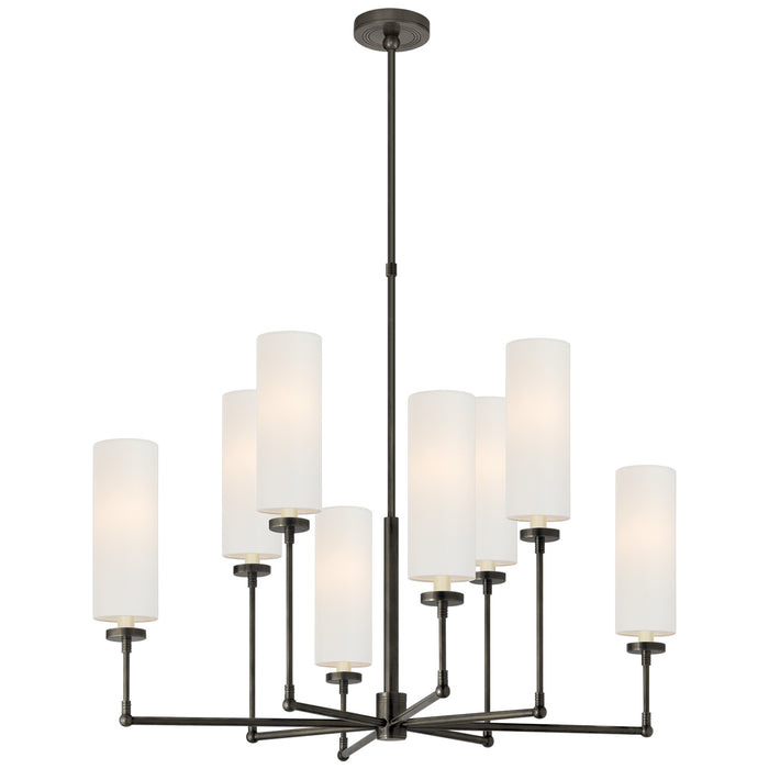 Visual Comfort Signature - TOB 5016BZ-L - Eight Light Chandelier - Ziyi - Bronze