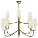 Visual Comfort Signature - TOB 5017HAB-L - 12 Light Chandelier - Farlane - Hand-Rubbed Antique Brass