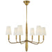 Visual Comfort Signature - TOB 5018HAB-L - Six Light Chandelier - Farlane - Hand-Rubbed Antique Brass