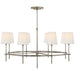 Visual Comfort Signature - TOB 5024AN-L - Eight Light Chandelier - Bryant - Antique Nickel