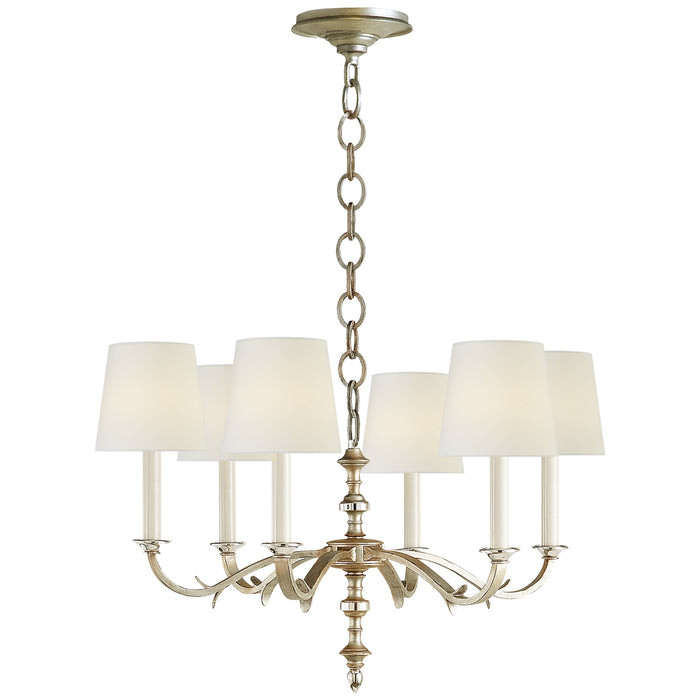 Visual Comfort Signature - TOB 5119BSL-L - Six Light Chandelier - Channing - Burnished Silver Leaf