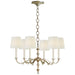 Visual Comfort Signature - TOB 5119BSL-L - Six Light Chandelier - Channing - Burnished Silver Leaf