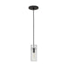 Visual Comfort Modern - SLPD277CB - One Light Pendant - Horizon - Nightshade Black