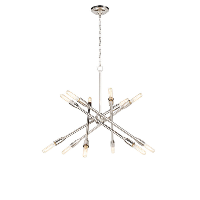 Regina Andrew - 16-1428PN - 12 Light Chandelier - Cobra - Polished Nickel