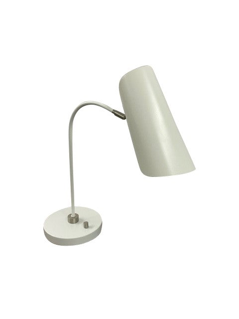 House of Troy - L350-WTSN - One Light Table Lamp - Logan - White/Satin Nickel