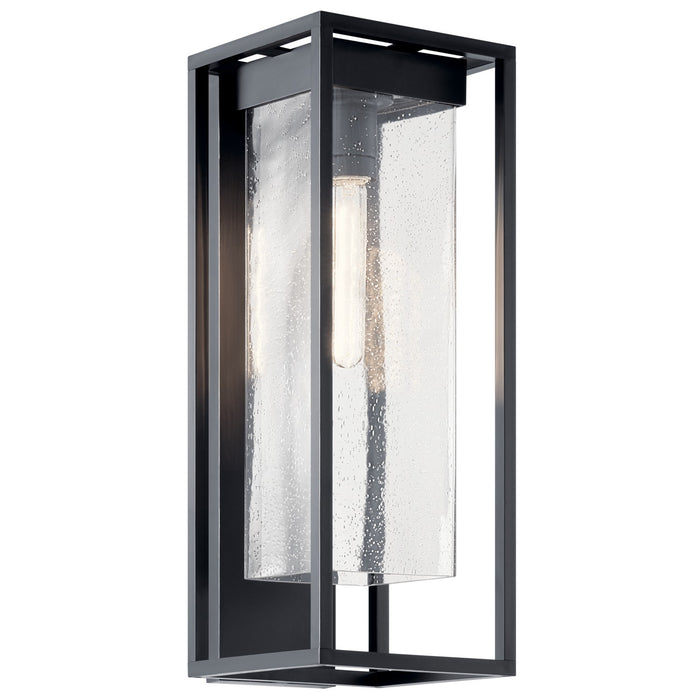 Kichler - 59063BSL - One Light Outdoor Wall Mount - Mercer - Black with Silver Highlights