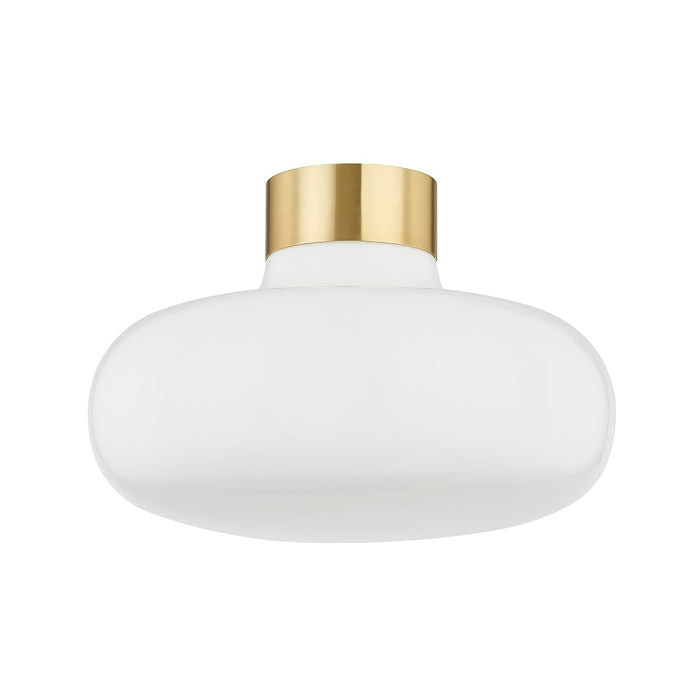 Mitzi - H785501-AGB - One Light Flush Mount - Eliana - Aged Brass