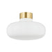 Mitzi - H785501-AGB - One Light Flush Mount - Eliana - Aged Brass