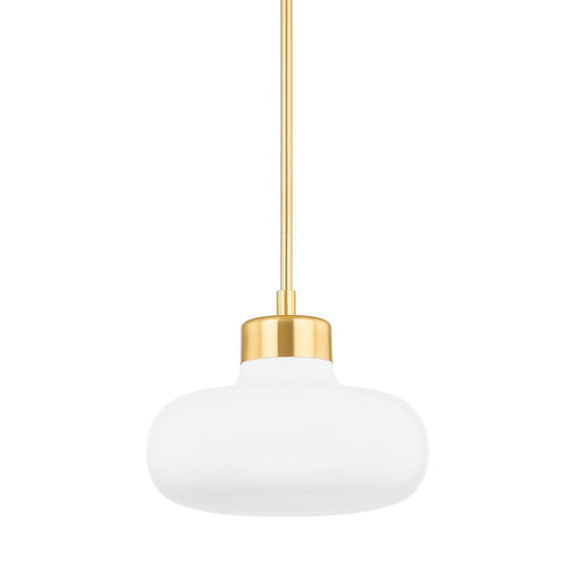 Mitzi - H785701-AGB - One Light Pendant - Eliana - Aged Brass