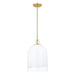 Mitzi - H788701S-AGB - One Light Pendant - Lennon - Aged Brass