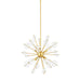 Mitzi - H794806-AGB - Six Light Chandelier - Linnea - Aged Brass