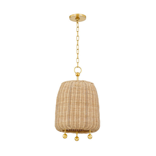 Mitzi - H802701S-AGB - One Light Pendant - Elena - Aged Brass