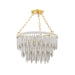 Mitzi - H805701-AGB - One Light Pendant - Tiffany - Aged Brass/Textured Cream