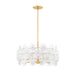 Mitzi - H810705-AGB - Five Light Chandelier - Zoella - Aged Brass