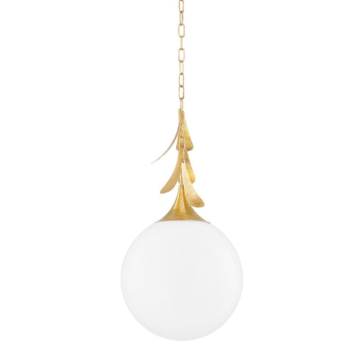 Mitzi - H812701L-VGL - One Light Pendant - Victoria - Vintage Gold Leaf