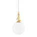 Mitzi - H812701L-VGL - One Light Pendant - Victoria - Vintage Gold Leaf