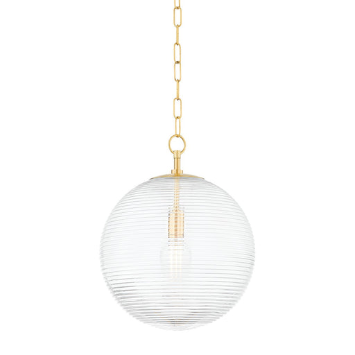 Mitzi - H815701L-AGB - One Light Pendant - Sara - Aged Brass