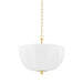 Mitzi - H816701-AGB - One Light Pendant - Meshelle - Aged Brass