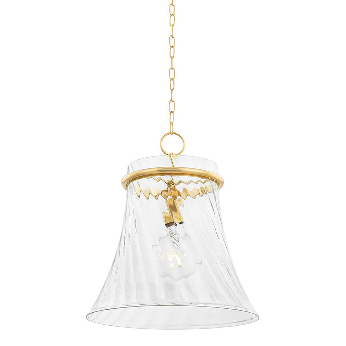 Mitzi - H824701L-AGB - One Light Pendant - Cantana - Aged Brass