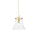 Mitzi - H824701S-AGB - One Light Pendant - Cantana - Aged Brass