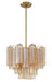 Crystorama - ADD-300-AG-AM - Four Light Chandelier - Addis - Aged Brass