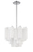 Crystorama - ADD-300-CH-WH - Four Light Chandelier - Addis - Polished Chrome