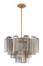 Crystorama - ADD-306-AG-AU - Six Light Chandelier - Addis - Aged Brass