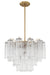 Crystorama - ADD-306-AG-CL - Six Light Chandelier - Addis - Aged Brass