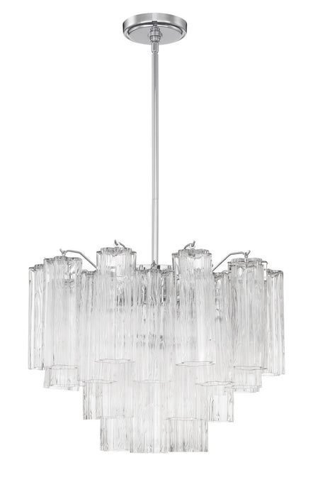 Crystorama - ADD-306-CH-CL - Six Light Chandelier - Addis - Polished Chrome