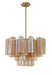 Crystorama - ADD-308-AG-AM - Nine Light Chandelier - Addis - Aged Brass