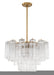 Crystorama - ADD-308-AG-CL - Nine Light Chandelier - Addis - Aged Brass