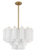 Crystorama - ADD-308-AG-WH - Nine Light Chandelier - Addis - Aged Brass